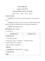 Giáo án tiếng việt 4 tuần 19 bài luyện từ và câu   chủ ngữ trong câu kể ai làm gì