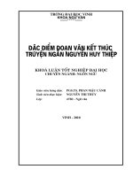 Đặc điểm đoạn văn kết thúc truyện ngắn Nguyễn Huy Thiệp