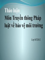truyền thông pháp luật về bảo vệ môi trường