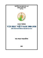 giáo trình văn học việt nam 1990 1930