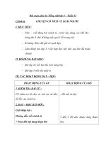 Giáo án tiếng việt 4 tuần 21 bài chính tả nhớ   viết chuyện cổ tích về loài người  phân biệt rdgi, dấu hỏidấu ngã