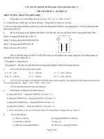 BỒI DƯỠNG HỌC SINH GIỎI HÓA HỌC 11  CHUYÊN ĐỀ SỐ 1  SỰ ĐIỆN LI