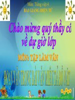 Bài giảng tiếng việt 4 tuần 17 bài tập làm văn   đoạn văn trong bài văn miêu tả đồ vật 