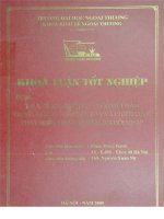 Thực trạng dịch vụ y tế ở việt nam trong những năm gần đây và chiến lược phát triển nhằm hướng tới hội nhập 