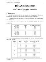 bài tập lớn môn thiết kế trạm bơm  đề 18