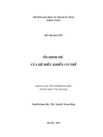 Ổn định mũ của hệ điều khiển có trễ