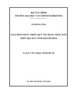 GIẢI PHÁP PHÁT TRIỂN QUỸ tín DỤNG NHÂN dân TRÊN địa bàn TỈNH KHÁNH hòa 