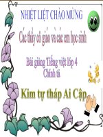 Bài giảng tiếng việt 4 tuần 19 bài kim tự tháp ai cập 