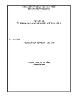 CHUYÊN đề ôn THI đại học   CAO ĐẲNG môn NGỮ văn  lớp 12 TRUYỆN NGẮN  vợ NHẶT – KIM lân 