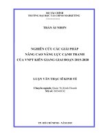 NGHIÊN cứu các GIẢI PHÁP NÂNG CAO NĂNG lực CẠNH TRANH của VNPT KIÊN GIANG GIAI đoạn 2015 2020 