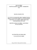 CÁC yếu tố ẢNH HƯỞNG đến ý ĐỊNH sử DỤNG DỊCH vụ NGÂN HÀNG điện tử tại NGÂN HÀNG TMCP đầu tư và PHÁT TRIỂN VIỆT NAM CHI NHÁNH QUẢNG NGÃI 