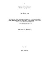 Luận văn thạc sĩ sinh học thăm dò ảnh hưởng của dịch tảo spirulina platensis ( NORDST ) geitler đến sinh trưởng, phát triển và năng suất của cây cỏ ngọt 