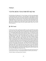 Vài Ứng Dụng Vào Lý Thuyết Mật Mã