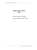 Đồ án tốt nghiệp thi công cốt thép (Phần thi công)