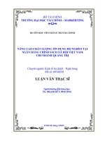 NÂNG CAO CHẤT LƯỢNG tín DỤNG hộ NGHÈO tại NGÂN HÀNG CHÍNH SÁCH xã hội VIỆT NAM CHI NHÁNH QUẢNG TRỊ 
