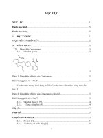 Nghiên cứu đánh giá tương đương sinh học của viên nén với thuốc đối chiếu viên nén atacand  ®  16 mg