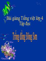 Bài giảng tiếng việt 4 tuần 20 bài trống đồng đông sơn 