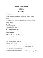 Giáo án tiếng việt 4 tuần 22 bài chính tả nghe   viết sầu riêng  phân biệt ln, utuc