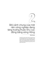 Bối cảnh chung của một nền nông nghiệp đang tăng trưởng thuộc khu vực đồng bằng Sông Hồng