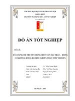 Xây dựng hệ truyền động biến tần ma trận động cơ không đồng bộ điều khiển trực tiếp momen