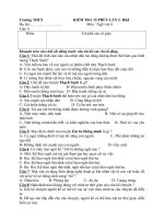 Đề kiểm tra 15 phút văn 6