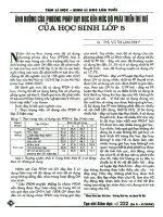 Ảnh hưởng của phương pháp dạy học đến mức độ phát triển trí tuệ của học sinh lớp 5