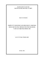 Nghiên cứu thành phần loài mối (Insecta: Isoptera) trong một số công trình di tích tỉnh Thanh Hóa và đề xuất biện pháp phòng trừ