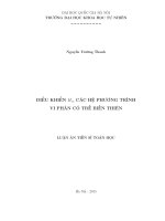 Điều khiển H ͚ các  hệ phương trình vi phân có trễ biến thiên ( bản đầy đủ )