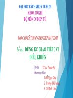 Báo cáo bài tập lớn giao tiếp máy tính DÙNG i2c GIAO TIẾP 3 VI điều KHIỂN