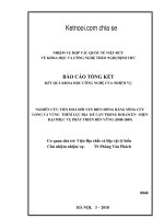 Nghiên cứu tiến hoá đới ven biển đồng bằng sông cửu long và thềm lục địa kế cận trong holocen 