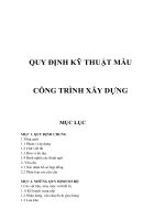 QUY ĐỊNH kỹ THUẬT mẫu