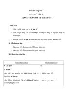 Giáo án Tiếng Việt 4 tuần 17 bài Luyện từ và câu - Vị ngữ trong câu kể Ai làm gì