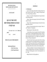 Tóm tắt luận án tiến sĩ quản lý nhà nước đối với hoạt động xuất bản ở việt nam 