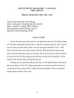 CHUYÊN đề ôn THI đại học – CAO ĐẲNG môn LỊCH sử PHONG TRÀO dân CHỦ 1936   1939 