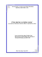 CHUYÊN đề TOÁN ỨNG DỤNG LƯỢNG GIÁC TRONG GIẢI PHƯƠNG TRÌNH, bất PHƯƠNG TRÌNH và hệ PHƯƠNG TRÌNH  