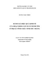 các nhân tố ảnh hưởng đến quyết định tham gia khu vực kinh tế phi chính thức của người dân ở thành phố cần thơ