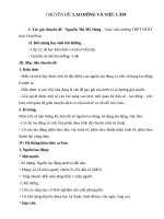 CHUYÊN ĐỀ LAO ĐỘNG VÀ VIỆC LÀM