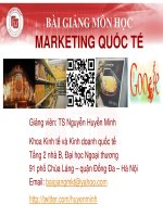 Slide marketing quốc tế phần 1 