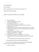 Thiết kế cung cấp điện cho 1 nhà máy