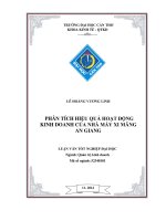 phân tích hiệu quả hoạt động kinh doanh của nhà máy xi măng an giang