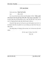 Đầu tư phát triển du lịch Việt Nam giai đoạn 20012007. Thực trạng và giải pháp