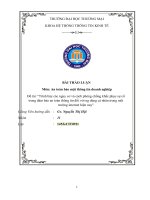 An toàn bảo mật thông tin doanh nghiệp