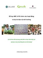 SỔ TAY ABC VỀ TỔ CHỨC CÁC HOẠT ĐỘNG VÀ DỰ ÁN BẢO VỆ MÔI TRƯỜNG