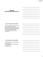 BẢI GIẢNG THANH TOÁN QUỐC tế CHƯƠNG II hợp ĐỒNG MUA bán QUỐC tế 