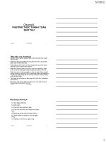 BẢI GIẢNG THANH TOÁN QUỐC tế CHƯƠNG VI PHƯƠNG THỨC THANH TOÁN NHỜ THU 