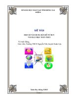 ĐỀ tài một số vận DỤNG bản đồ tư DUY vào dạy TOÁN THCS