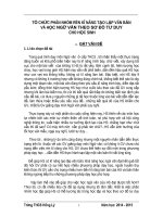 SKKN tổ chức phân nhóm học tập rèn kĩ năng tạo lập văn bản và học ngữ văn theo sơ đồ tư duy cho học sinh 