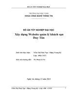 Xây dựng website quản lý khách sạn Duy Tân