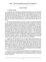 SKKN : “ Một vài kinh nghiệm trong công tác chủ nhiệm lớp” ____________________________________________