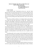 TRUNG tâm học LIỆU với VAI TRÒ NÂNG CAO 